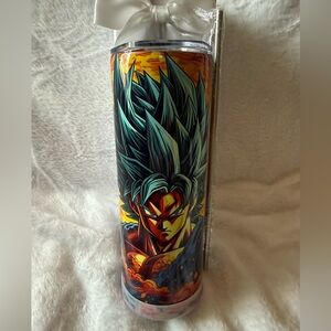 New 20oz Dragonball Z Tumbler - Slide Lid, Nonslip Bottom, Straw and Cleaner
